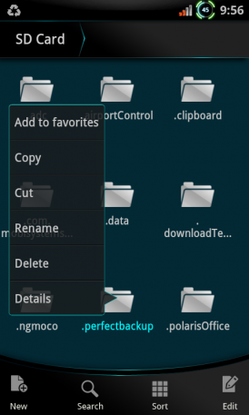 ICS File Explorer  Android OS